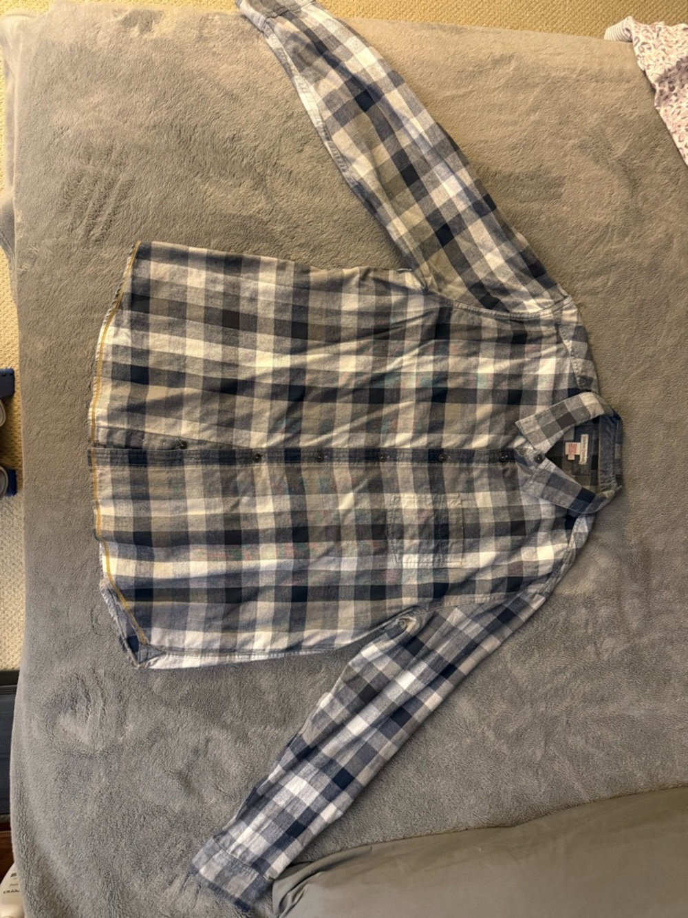 Carbon2Cobalt Mens Lakeside Flannel Large 100% Cotton Buffalo Check Plaid